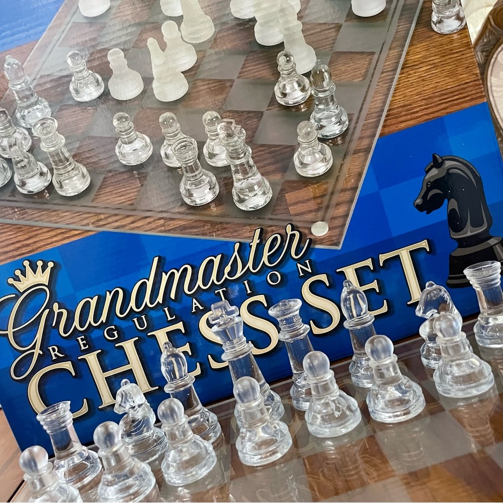 Glass Chess Set Glass Board